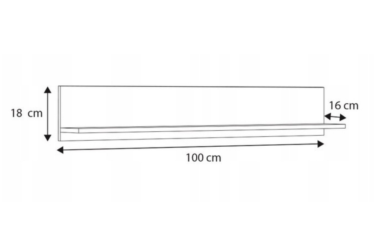 Półka Shelf 100 cm – dąb artisan