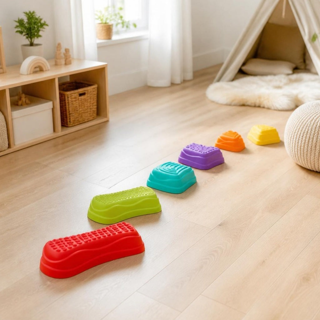 Stopnie sensoryczne Balance Steps 6 szt. Soft Bibi, od 3 lat
