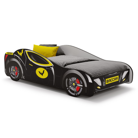 Łóżko dziecięce auto Batcar black 140×70 cm