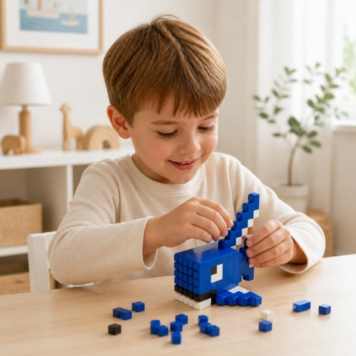 Klocki konstrukcyjne Bricks Rekin 190 el., od 3 lat