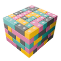 Klocki magnetyczne Builder 110 el. – duże klocki piankowe, od 2 lat