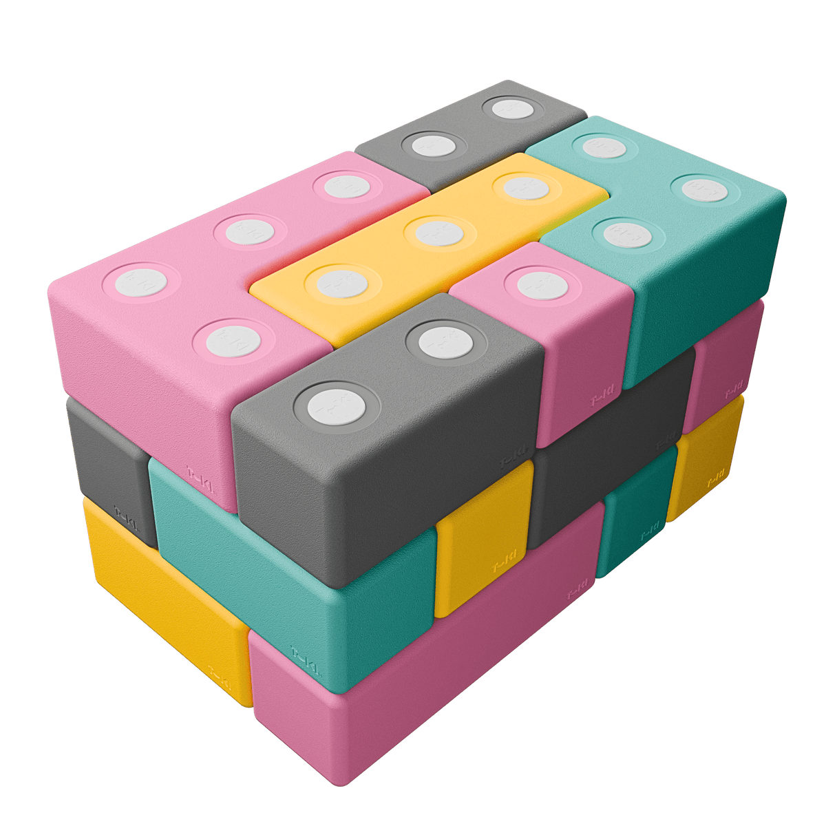 Klocki magnetyczne Builder 26 el. – duże klocki piankowe, od 2 lat