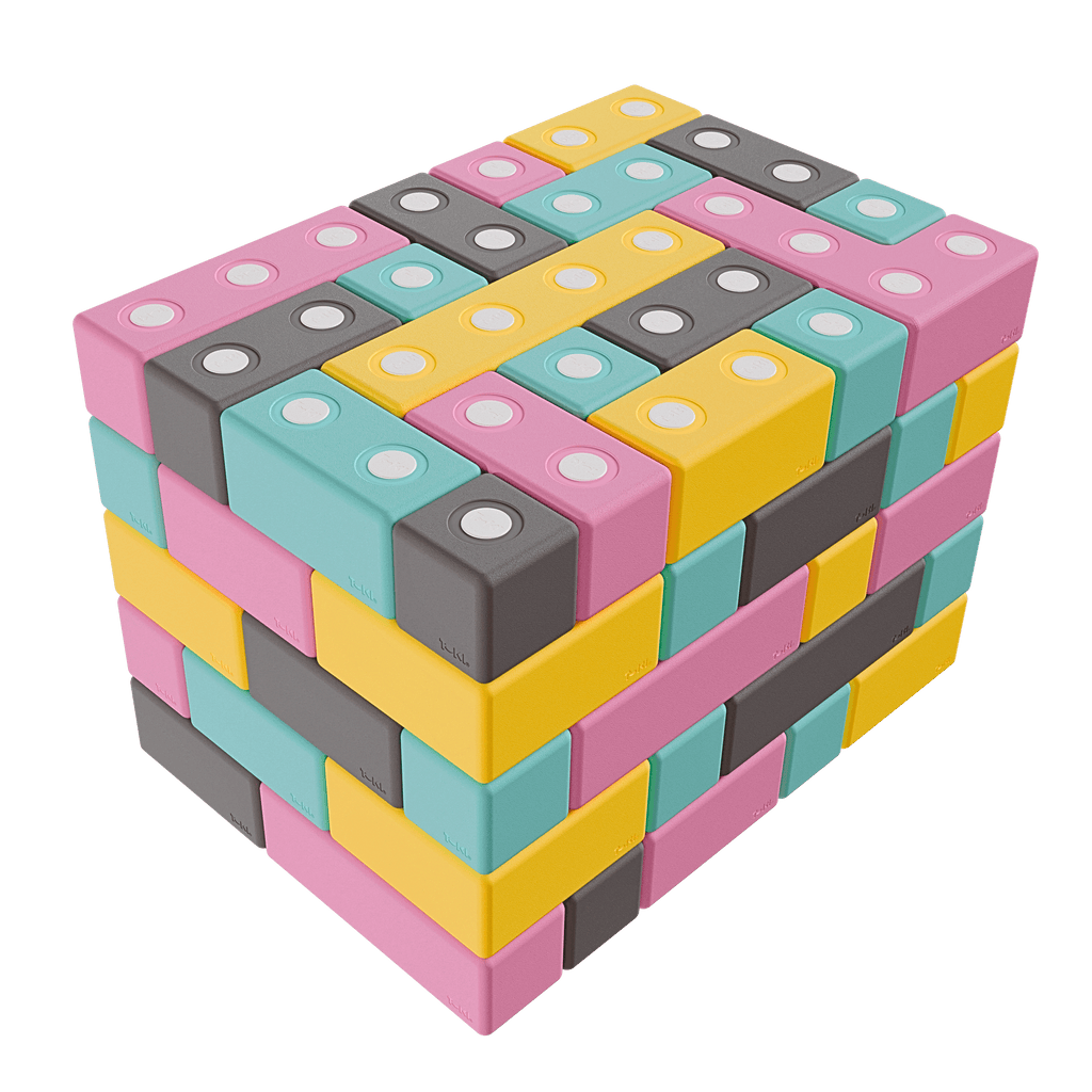 Klocki magnetyczne Builder 94 el. – duże klocki piankowe, od 2 lat
