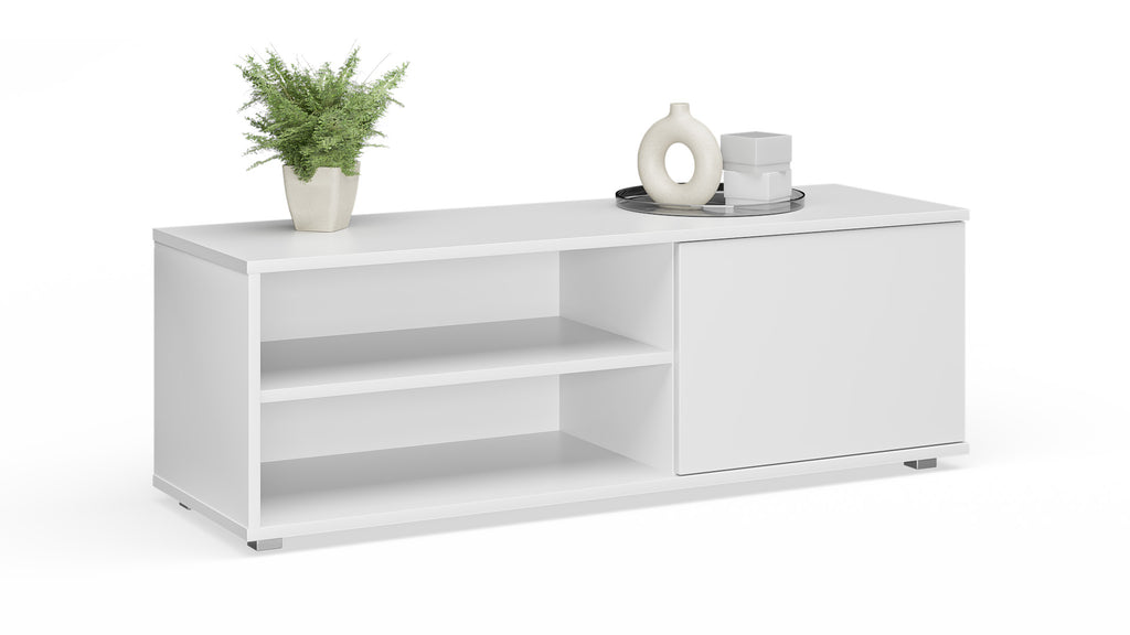 Szafka RTV Viva 110 cm – kolor Biały (RTV/VIVA/110/NPL/B)