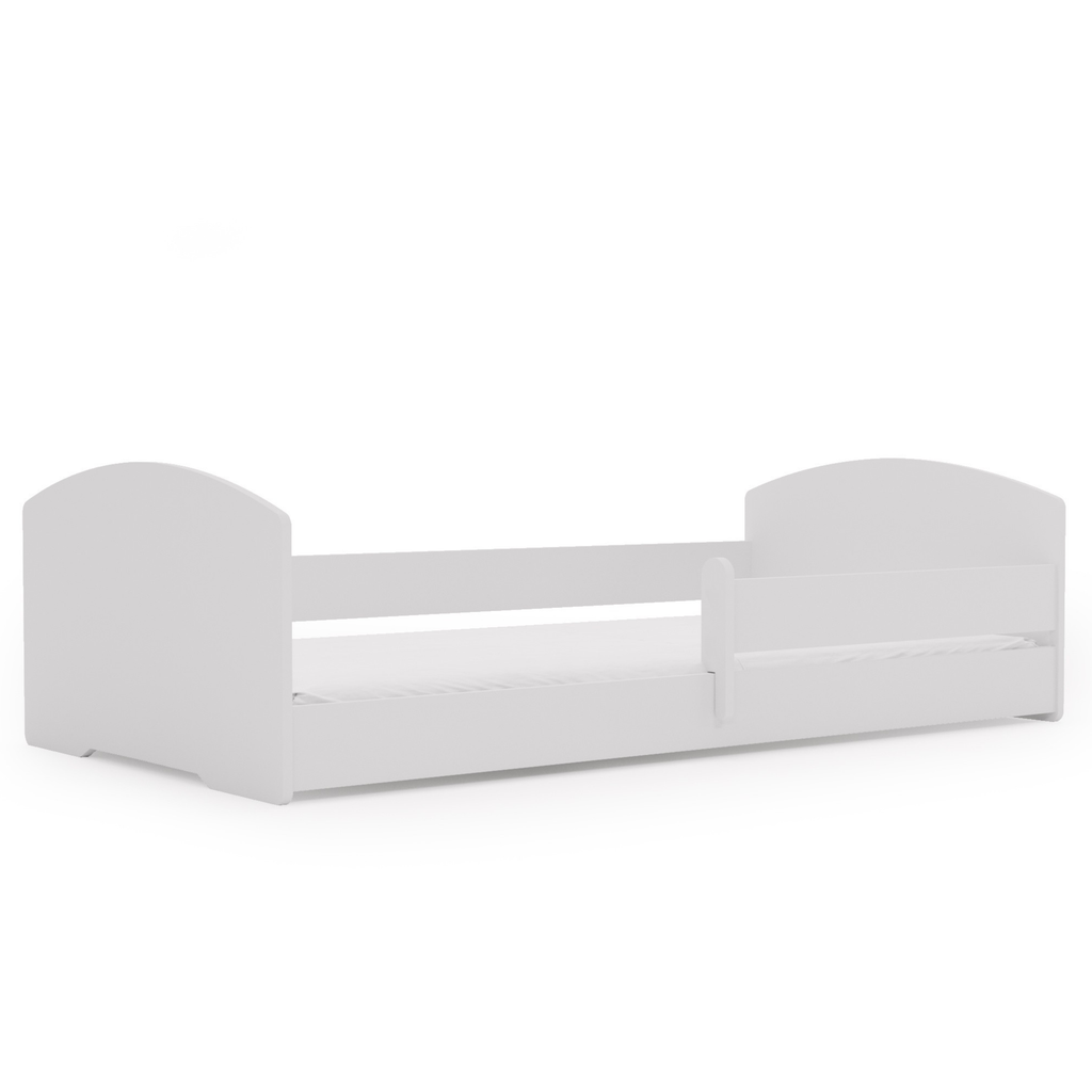 Łóżko dziecięce Montessori Leo 160×80 cm – niskie łóżko z barierką