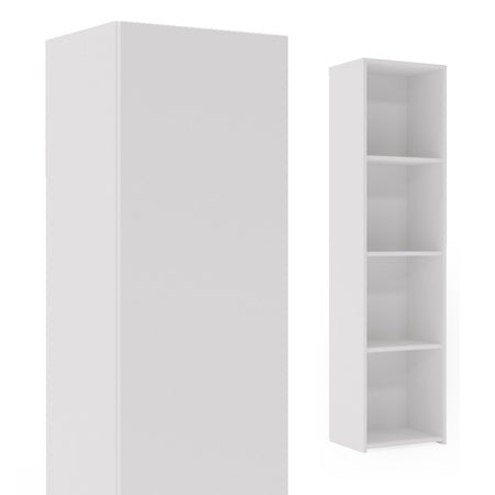 Regał pełny Loni 160×40 cm – kolor Biały