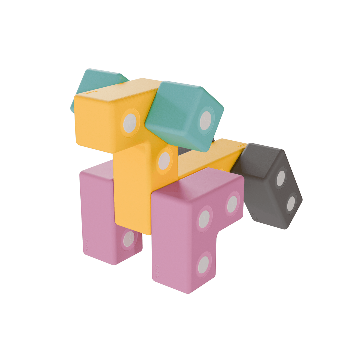 Klocki magnetyczne Builder 26 el. – duże klocki piankowe, od 2 lat