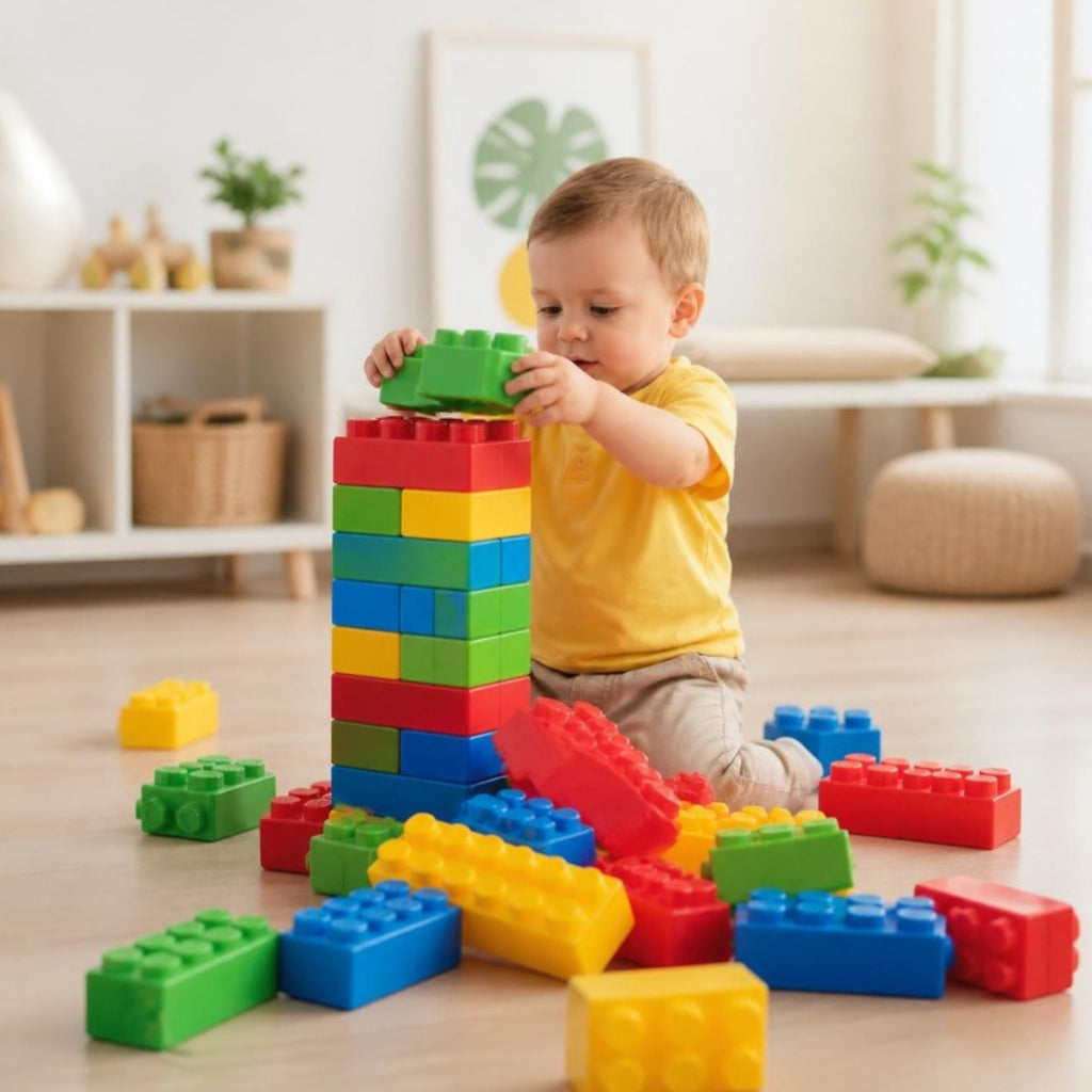 Klocki edukacyjne Budowlane Cegły 33 el. dla 4-latka, od 4 lat