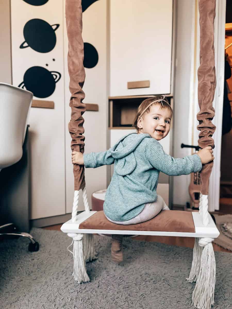 Huśtawka do pokoju fala Jasnozielona, od 3 lat