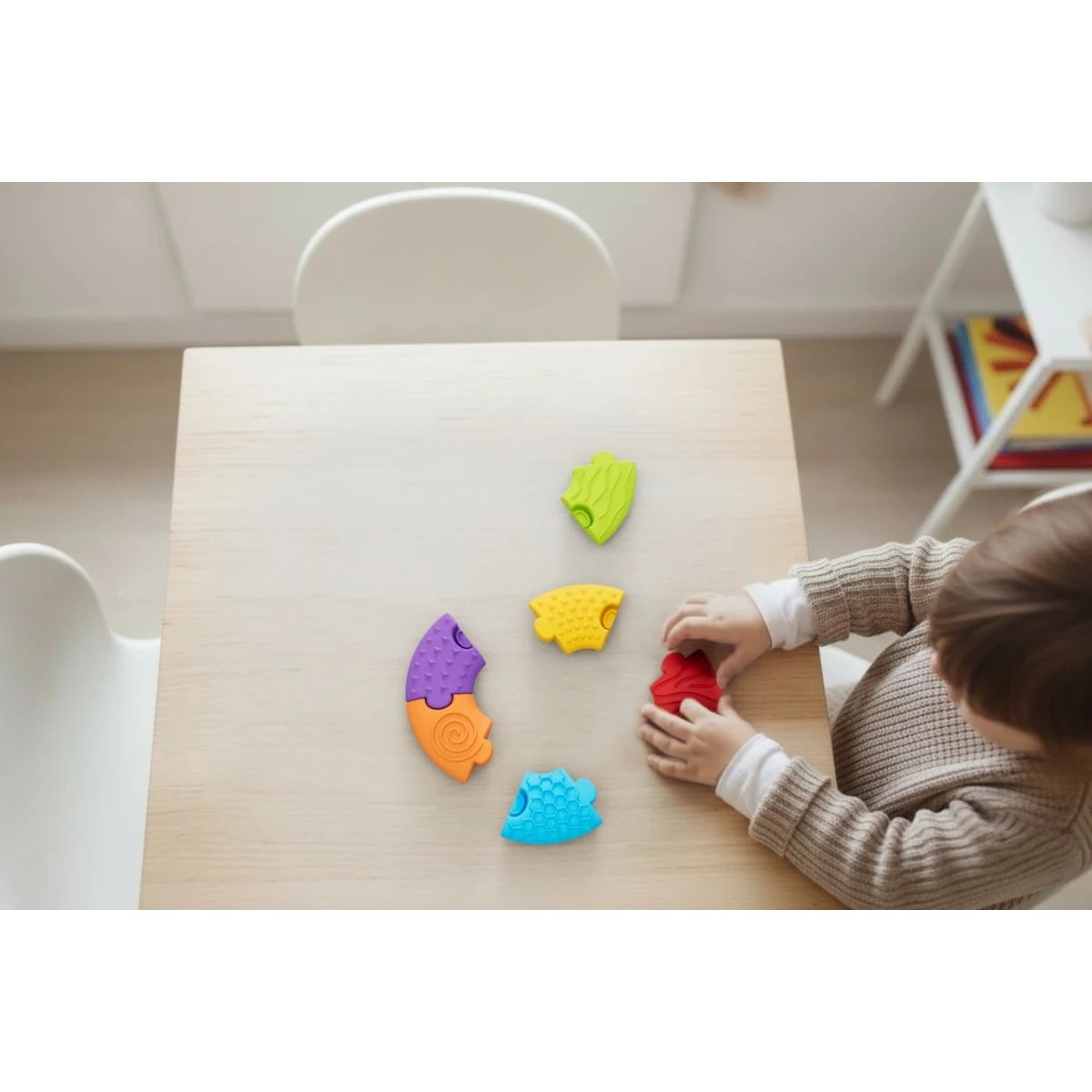 Układanka sensoryczna 6 el. od 6m Soft BiBi Puzzle Circle, od 6 mies.