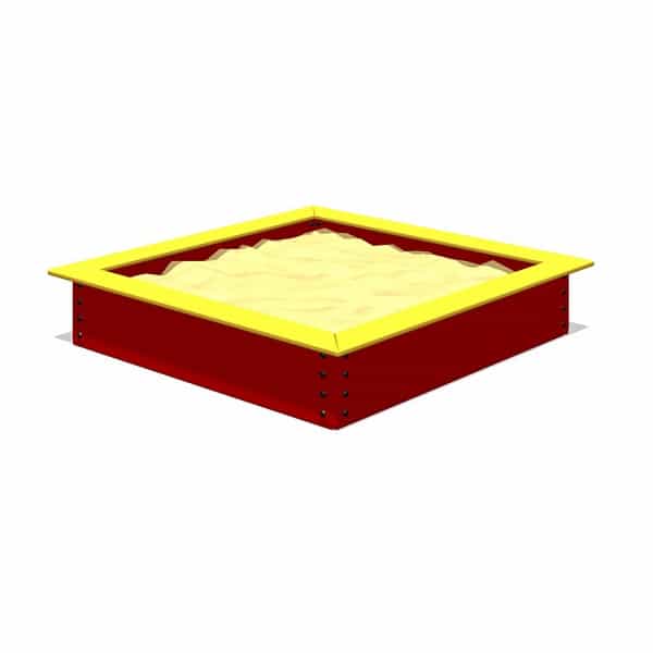 Piaskownica dla dzieci z atestem 150×150 cm Szaro-beżowy