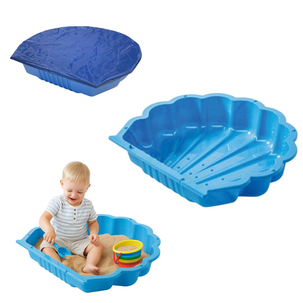 Plandeka do piaskownicy Shell kolor Niebieski