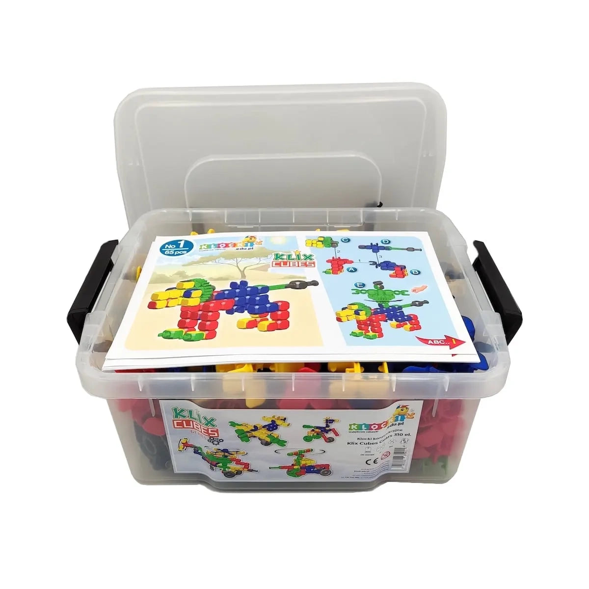 Klocki Konstrukcyjne Klix Cubes Gears 310 el., od 5 lat