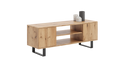 Szafka RTV 135 cm loft dąb craft złoty