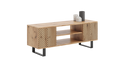 Szafka RTV 135 cm loft dąb craft złoty – jodełka