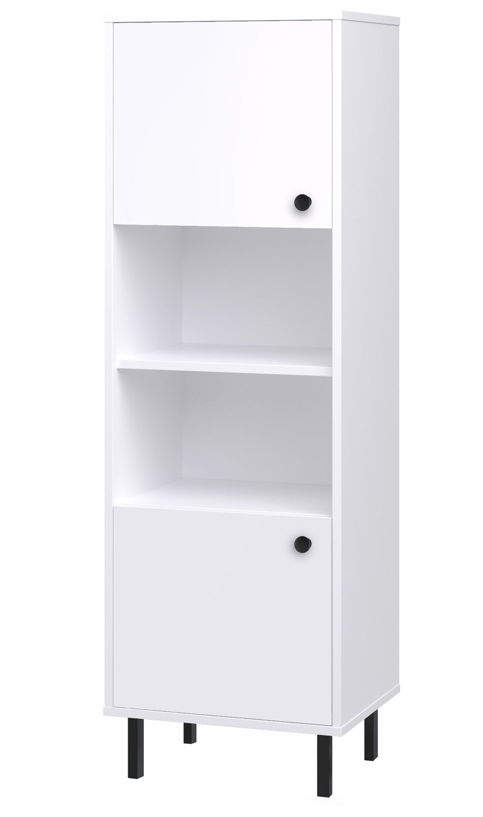 Słupek witryna do salonu Venus biała loft