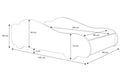 Łóżko dziecięce auto Batcar 160×80 cm