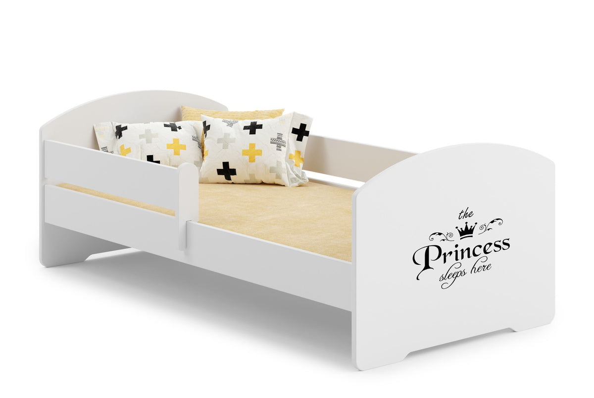Łóżko dziecięce Luk z barierką 160×80 cm Princess