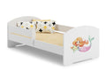 Łóżko dziecięce Luk z barierką 140×70 cm Syrenka