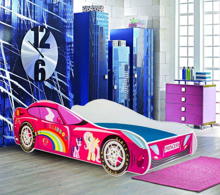 Łóżko dziecięce auto Pink Car 160×80 cm