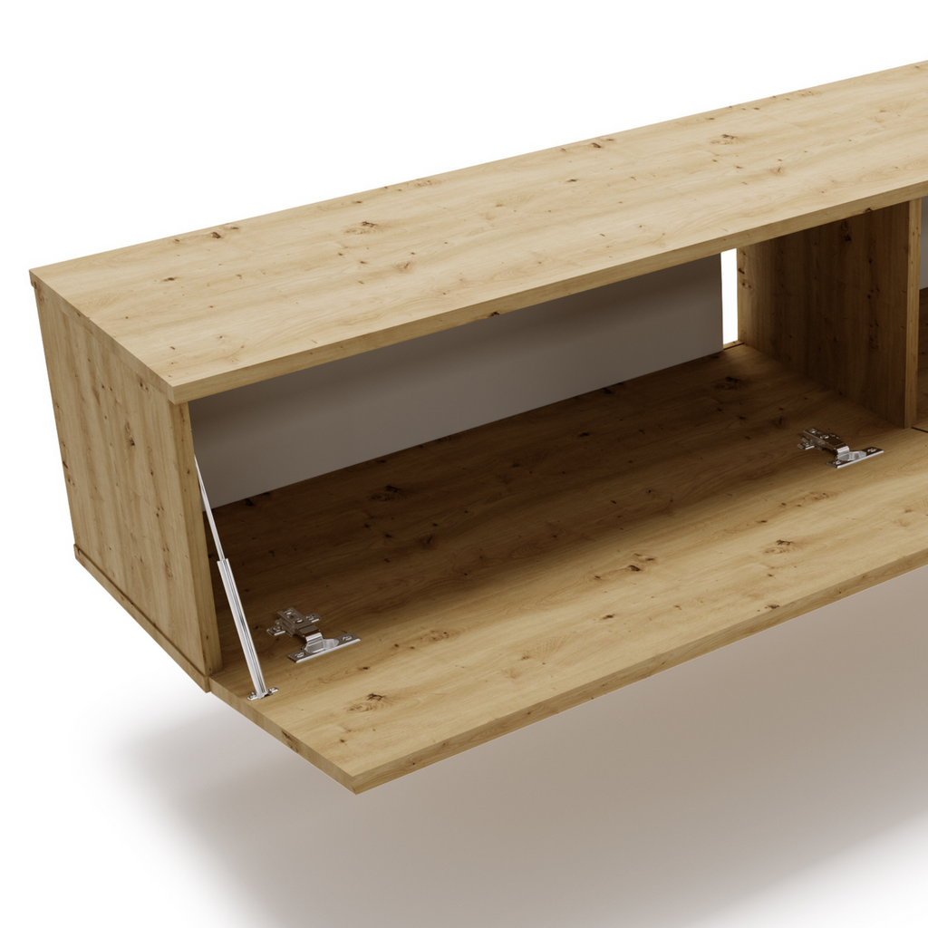 Szafka RTV Nicole 160 cm – kolor Dąb artisan