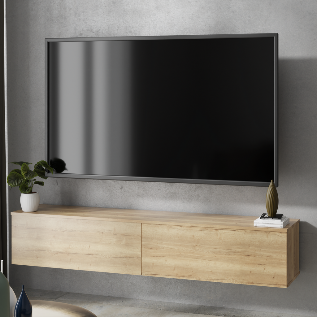 Szafka RTV Nicole 160 cm – kolor Dąb artisan