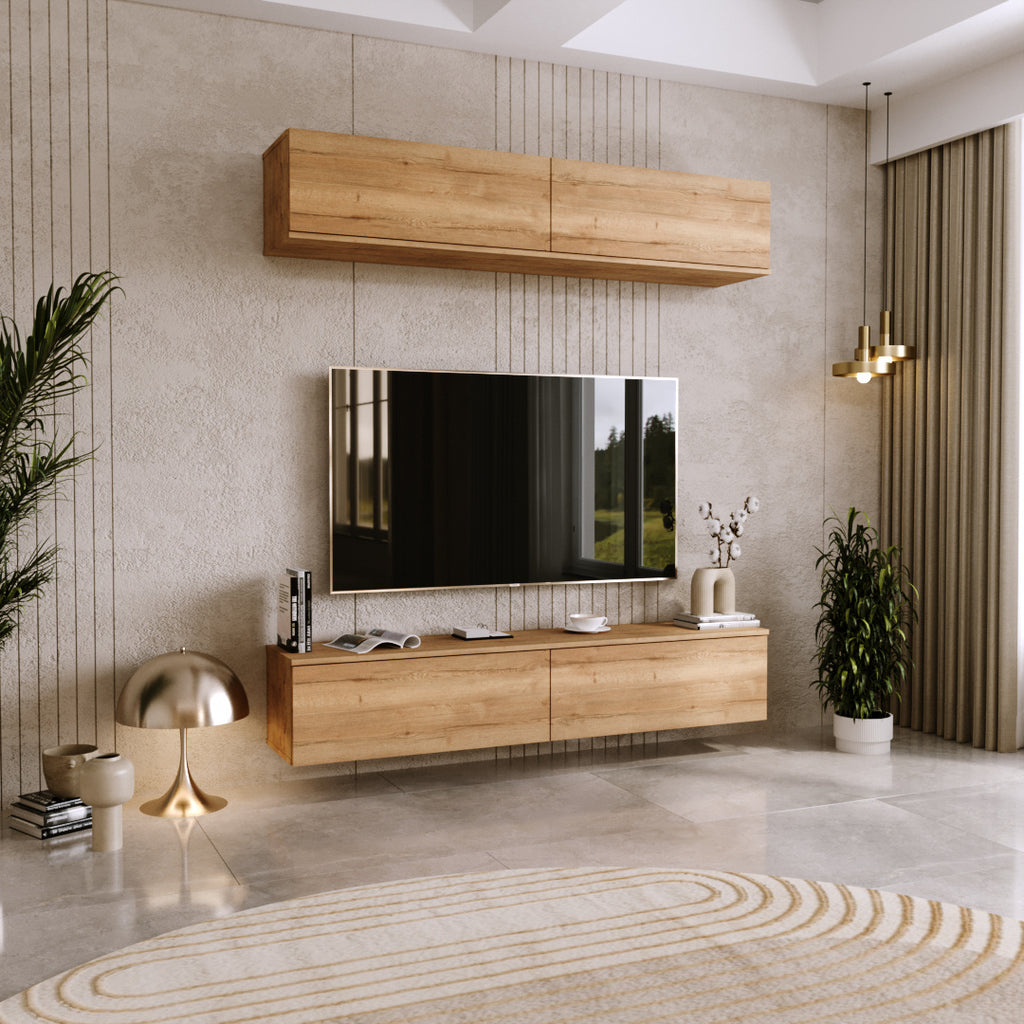 Szafka RTV Nicole 80 cm – kolor Dąb craft