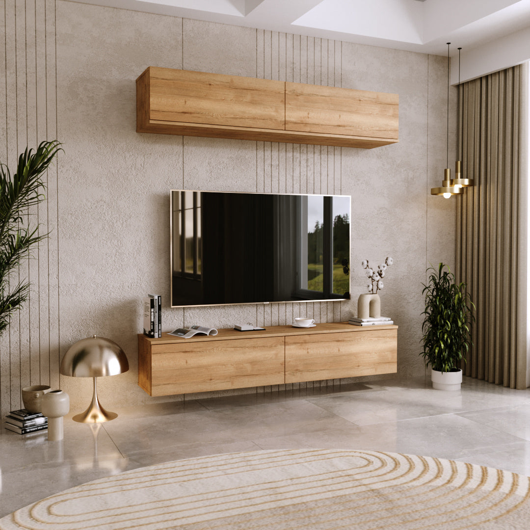 Szafka RTV Nicole 80 cm – kolor Dąb craft
