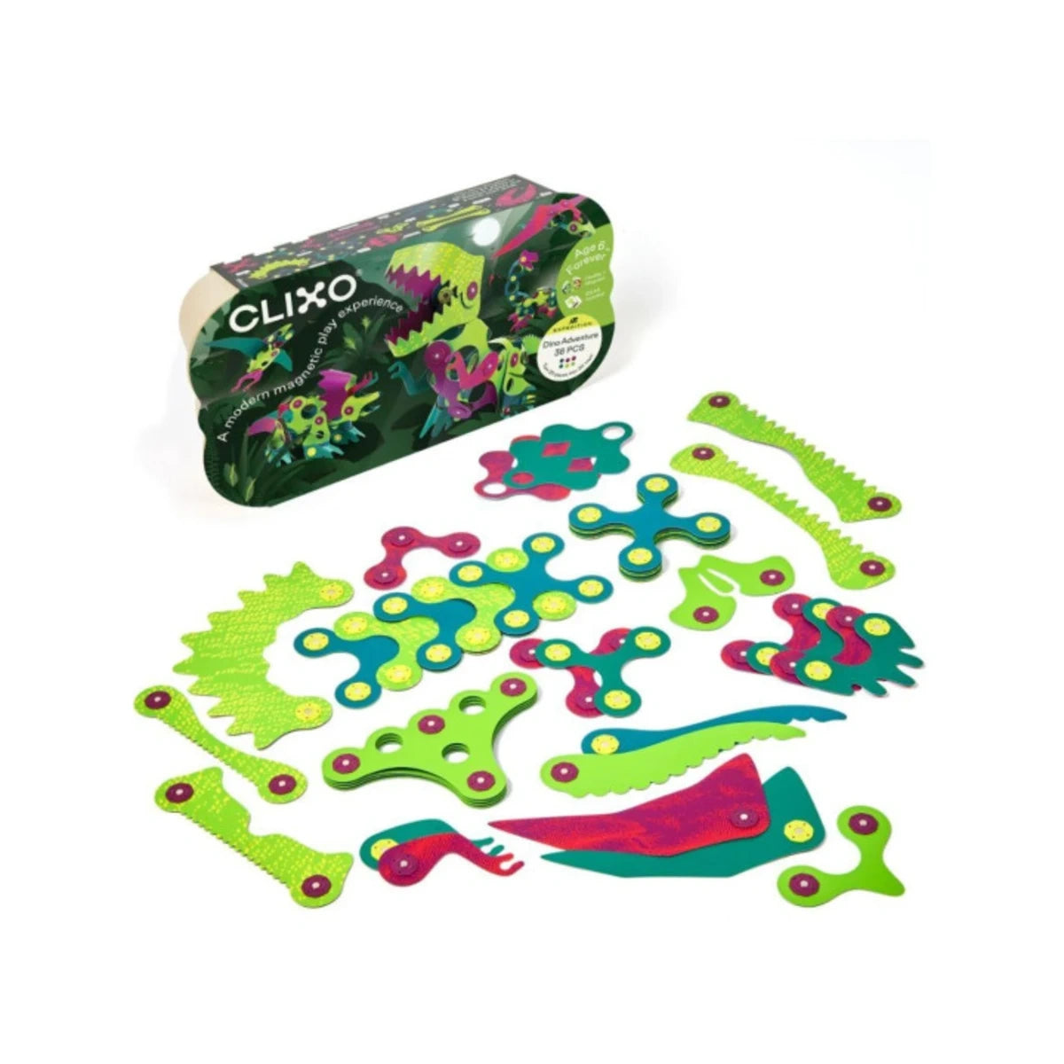 Dino Adventure Pack 36 el. Elastyczne dinozaury, od 4 lat