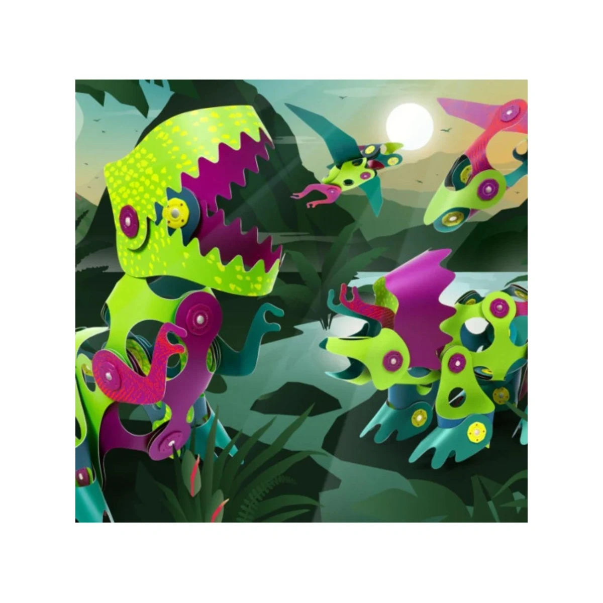 Dino Adventure Pack 36 el. Elastyczne dinozaury, od 4 lat