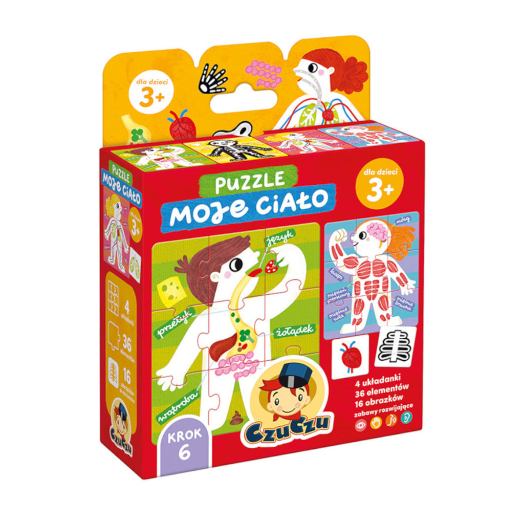 Puzzle Moje ciało Nauka anatomii przez zabawę, od 3 lat