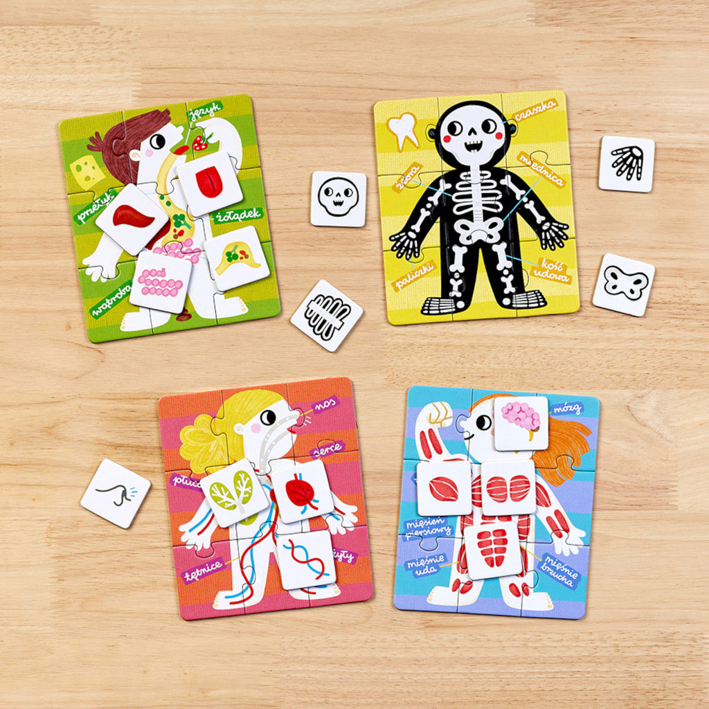 Puzzle Moje ciało Nauka anatomii przez zabawę, od 3 lat