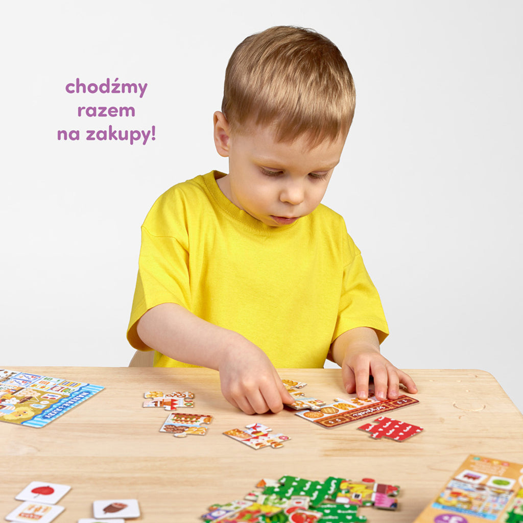 Układanka i gra 2w1 Puzzle Na zakupy, od 3 lat