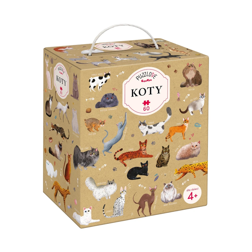 Puzzle Puzzlove Koty 60 el., od 4 lat
