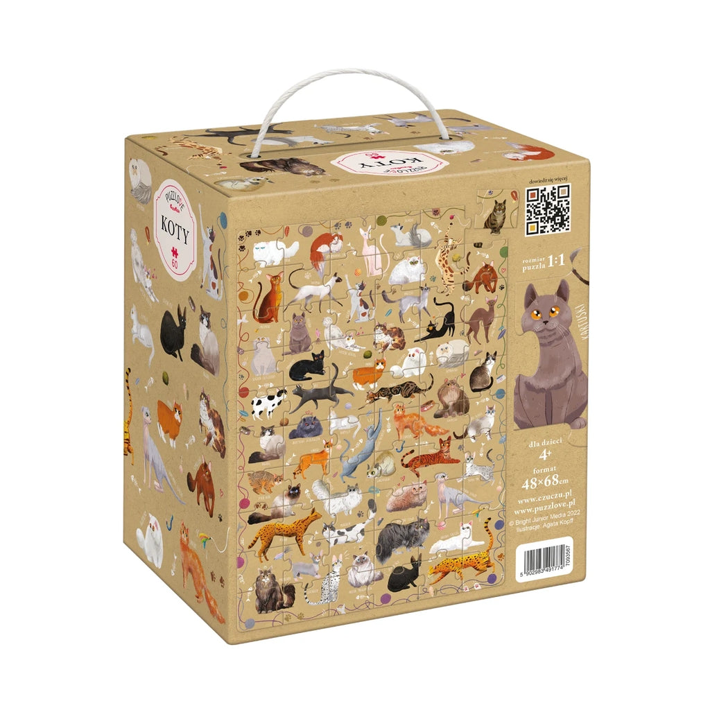 Puzzle Puzzlove Koty 60 el., od 4 lat