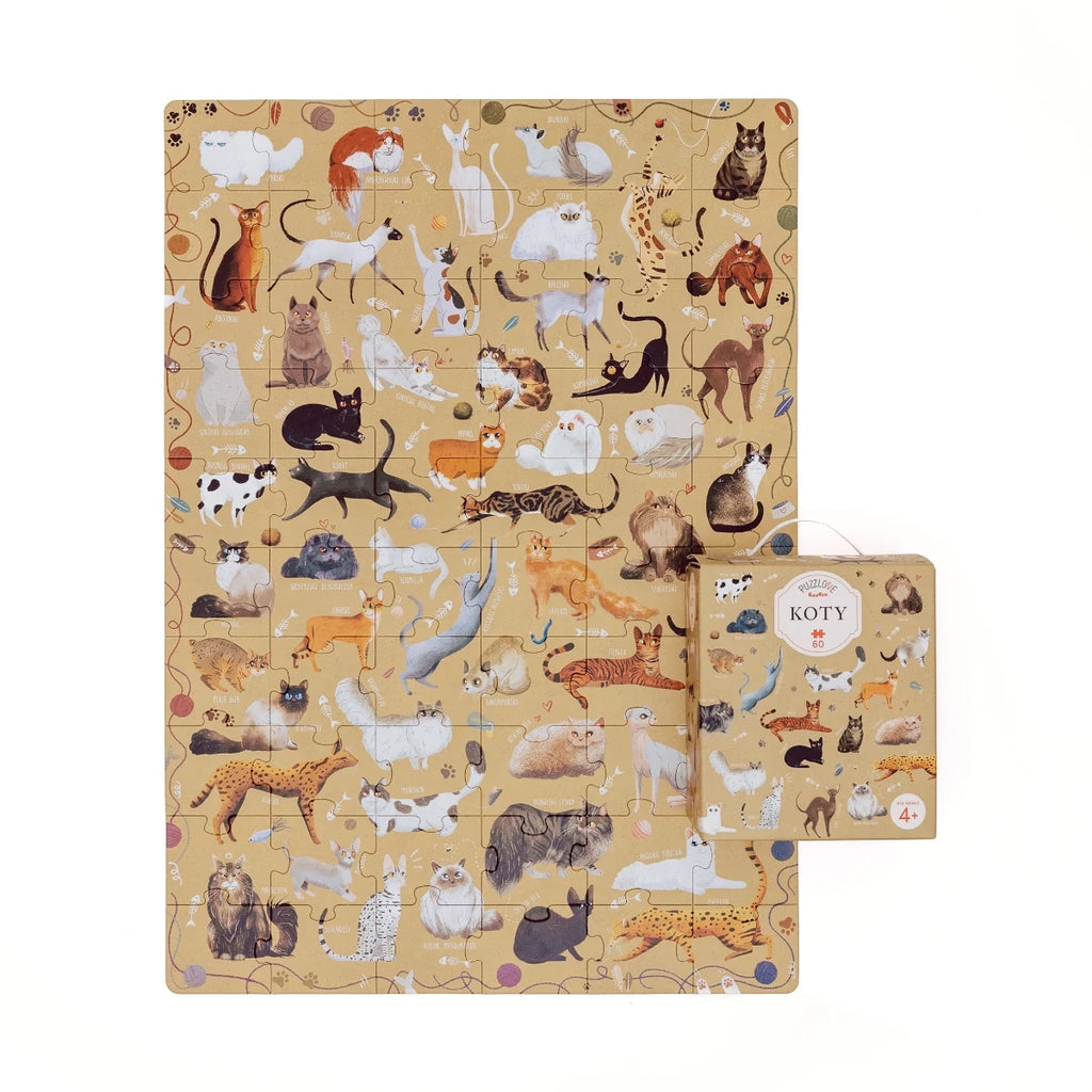 Puzzle Puzzlove Koty 60 el., od 4 lat