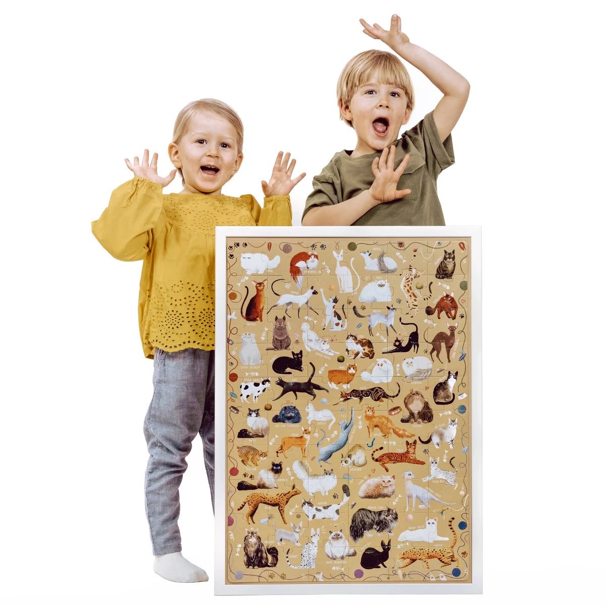 Puzzle Puzzlove Koty 60 el., od 4 lat
