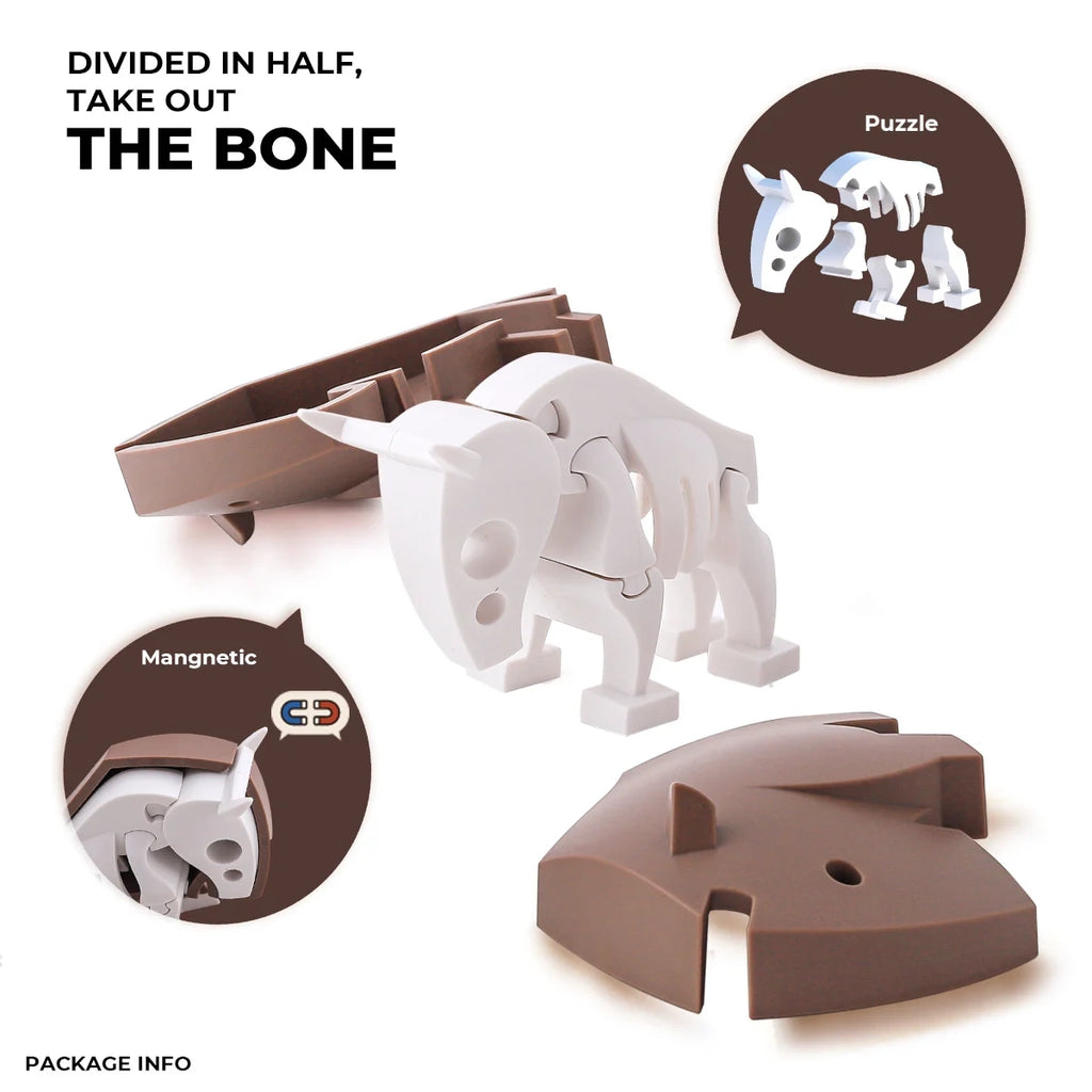 Figurki magnetyczne 3D Rodzina safari Impala i Gnu, od 3 lat