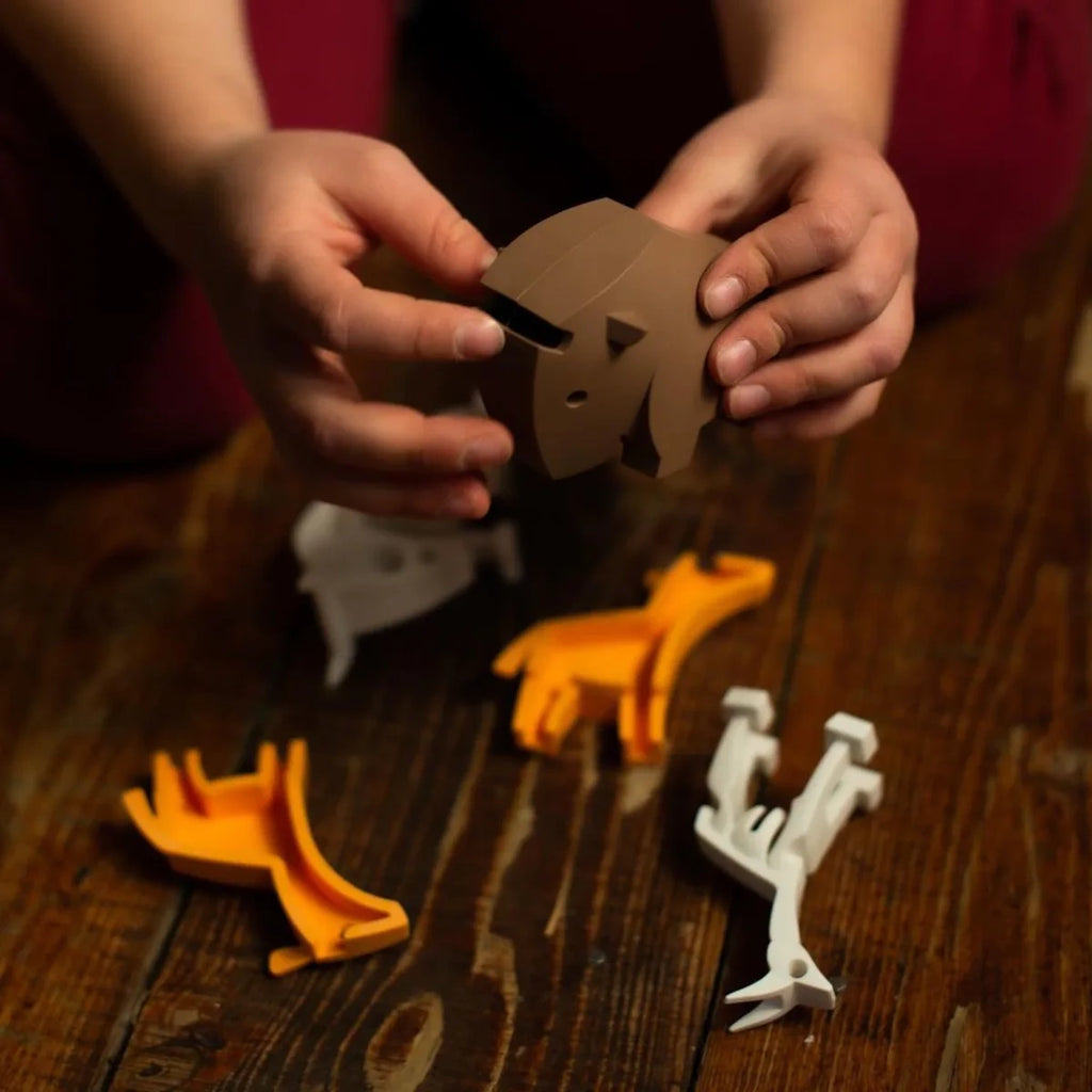 Figurki magnetyczne 3D Rodzina safari Impala i Gnu, od 3 lat