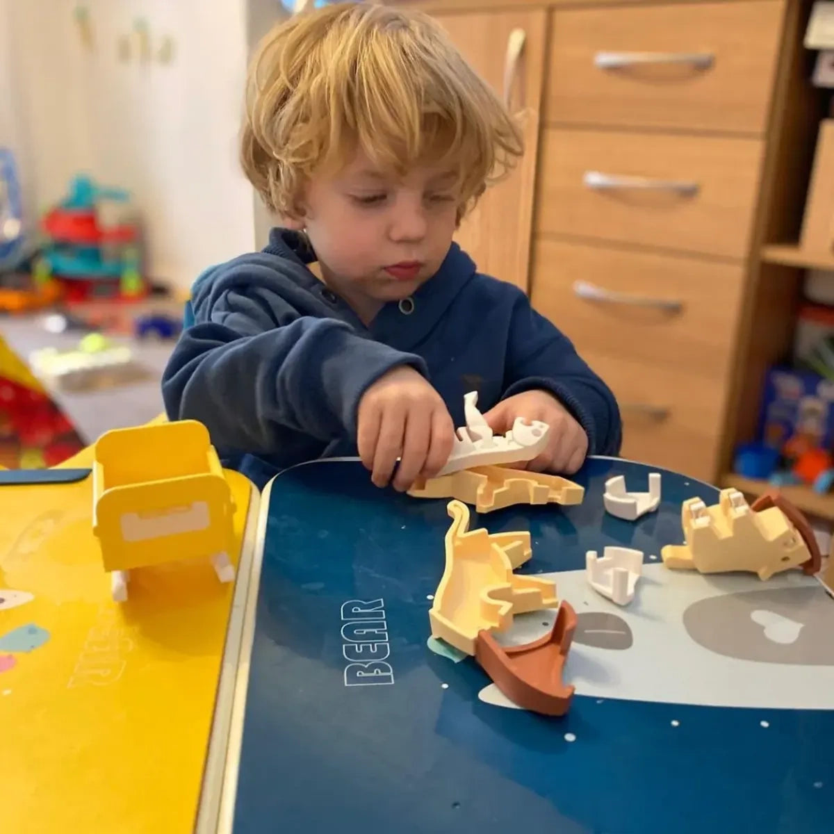 Figurki magnetyczne 3D safari Lew i Słoń, od 3 lat