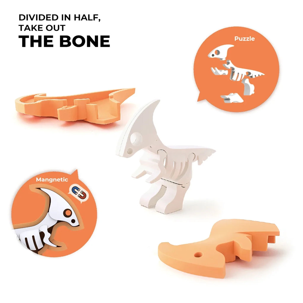 Figurki magnetyczne dinozaury 3D Ankylo i Para, od 3 lat