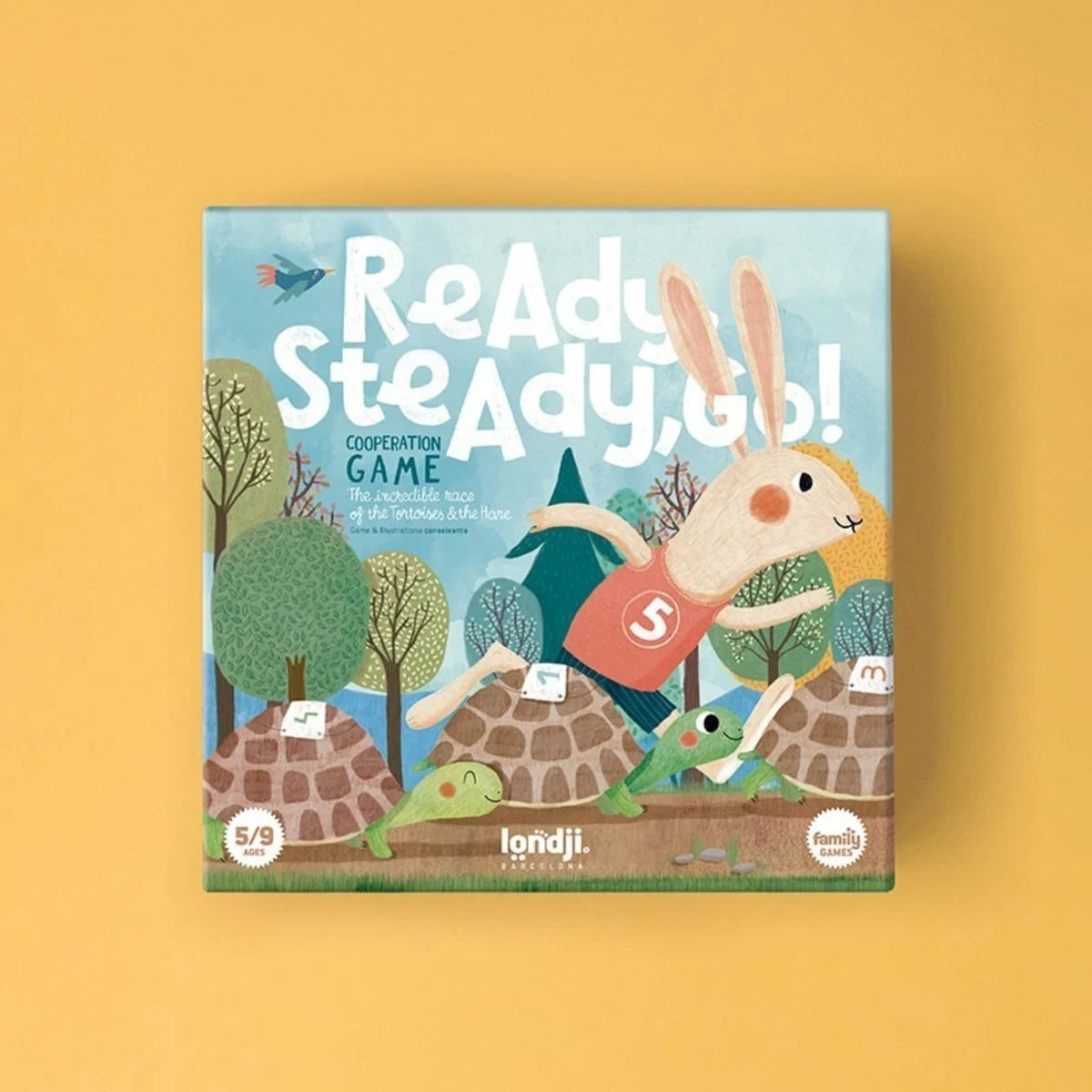 Gra zespołowa zając i żółw Ready Steady Go! dla dzieci, od 5 lat
