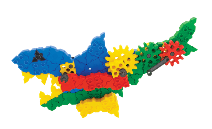 Klocki Gearphun Rekin i Krokodyl 200 el., od 4 lat