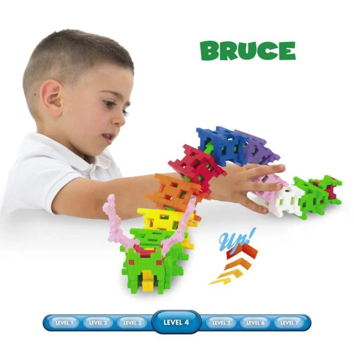 Klocki Bruce 103 el. konstrukcyjne 3w1 Motyl, od 4 lat