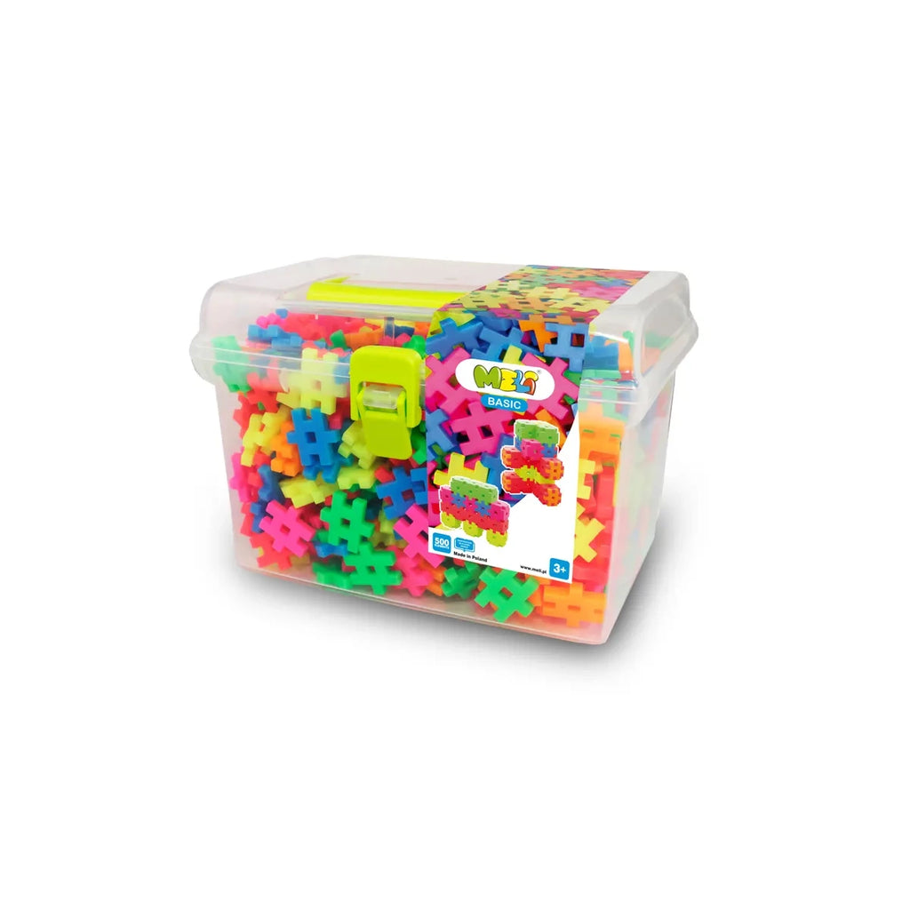Klocki Basic Neon Travel Box 500 el., od 3 lat
