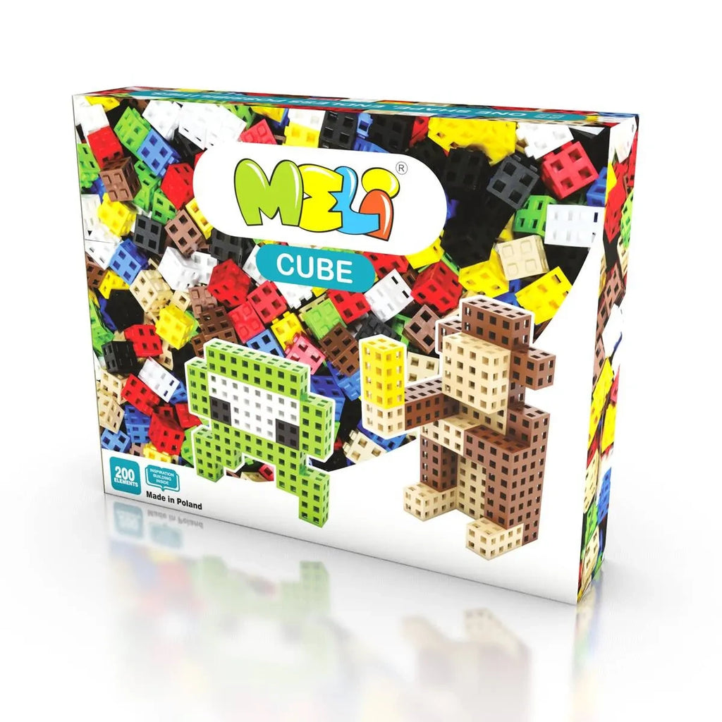 Klocki Cube 200 el. konstrukcyjne 3D, od 3 lat