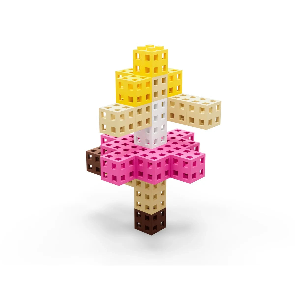 Klocki Cube Pink 200 el. Konstrukcyjne, od 3 lat