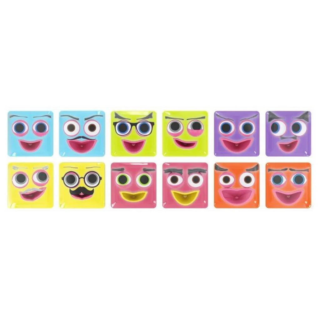 Klocki Emoti Happy 12 figurek z naklejkami emocji, od 3 lat