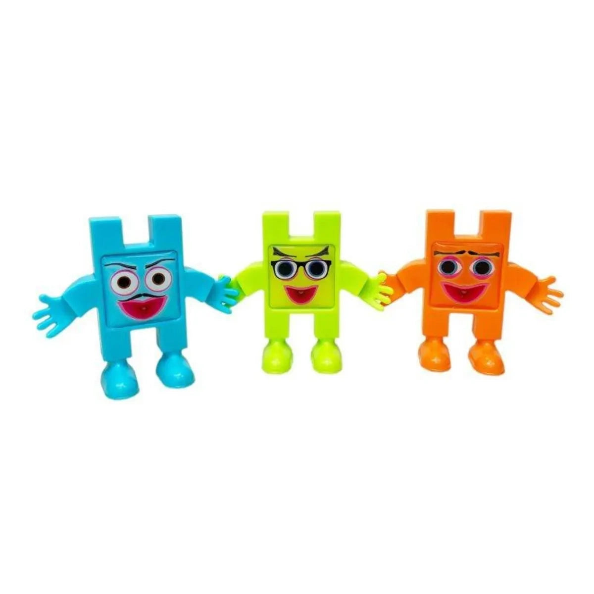 Klocki Emoti Happy 12 figurek z naklejkami emocji, od 3 lat