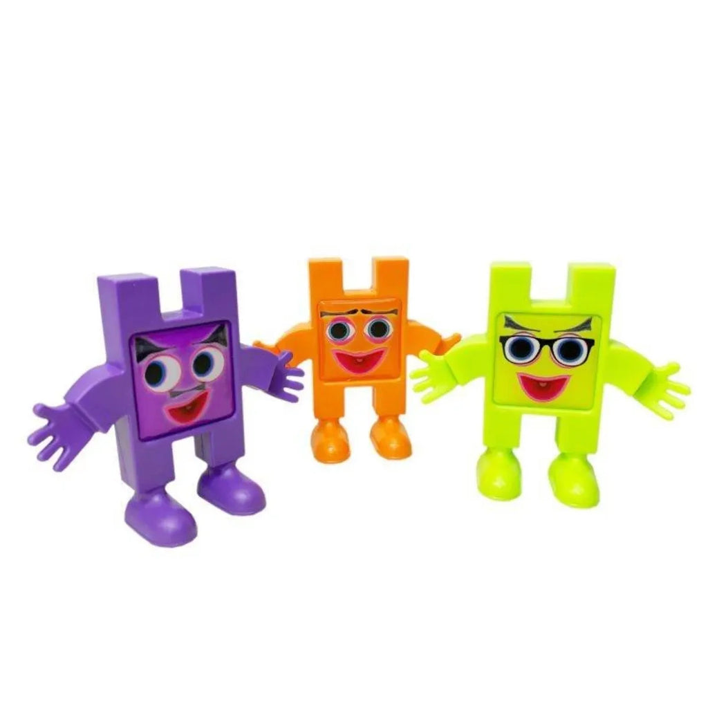 Klocki Emoti Happy 12 figurek z naklejkami emocji, od 3 lat